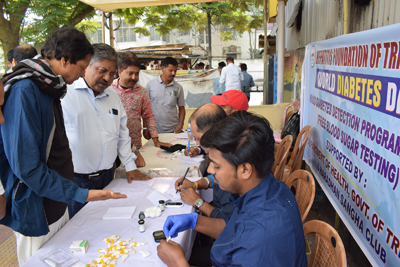 Hepatitis Foundation of Tripura (HFT) conducts a health camp at Haradhan Sangha club premises in Agartala on November 23  in the presence of Dr Pradip Bhowmik.